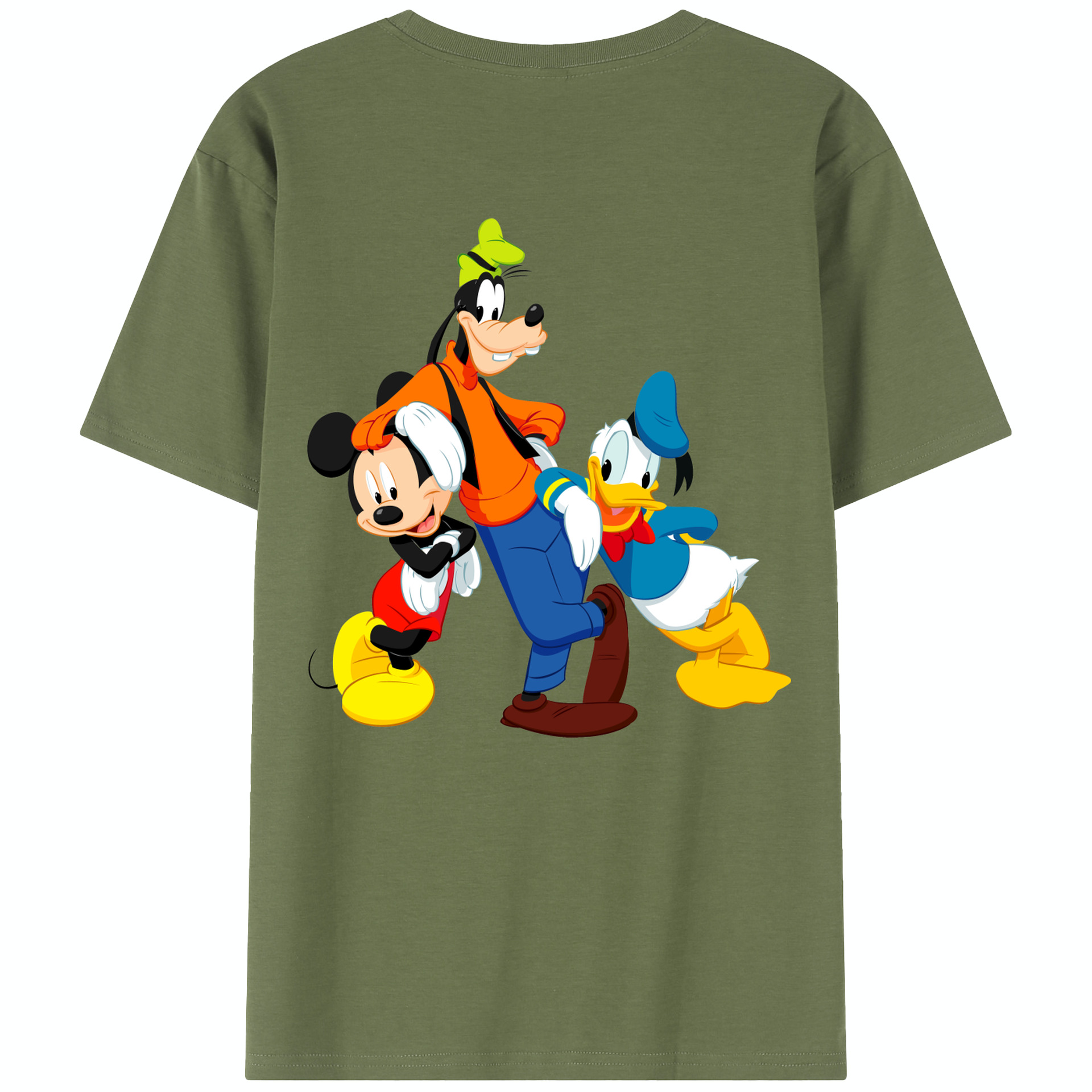 （画像用） ミッキーマウス Mickey Mouse 綿100％半袖Tシャツ（背面プリント）